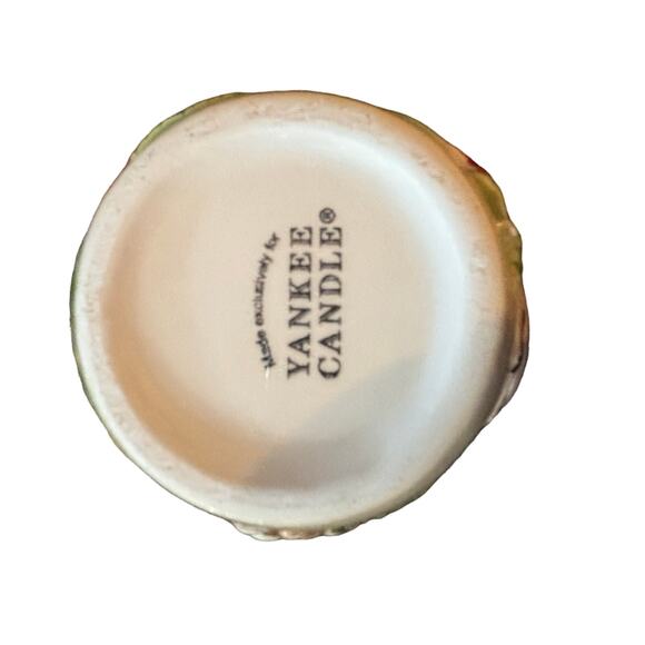 Yankee Candle Christmas Cup Saucer 2011 Cardinal Bird Ceramic Votive Tea Light - Picture 4 of 8